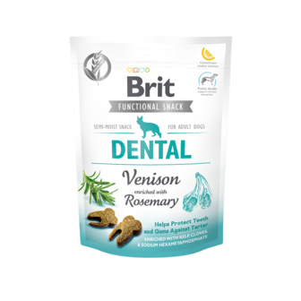 BRIT CARE | Graanvrije functional snack: Dental (hert) | 150 gram