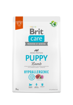 brit care puppy hypoallergenic lam 3 kg