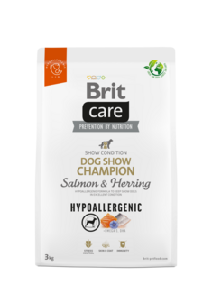 brit care dog show champion hypoallergenic zalm haring 3 kg