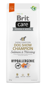 brit care dog show champion hypoallergenic zalm haring 12 kg