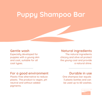 greenfields puppy shampoo bar