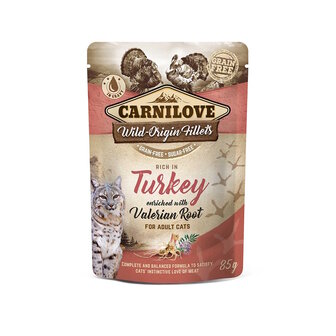 carnilove kat pouch kalkoen 85 gram