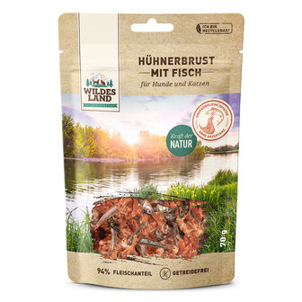 WILDES LAND Kippenborst met Vis 70 gram