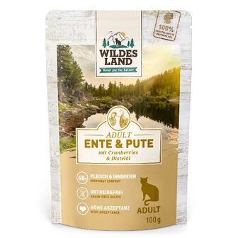 WILDES LAND Eend Kalkoen 100 gram
