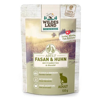 WILDES LAND Fazant Kip 100 gram