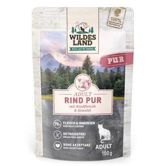 WILDES LAND Kat Puur Rund Pouch 100 gram