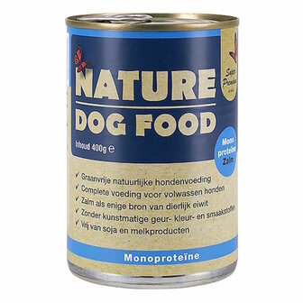 nature dog food mono proteinen zalm 400 gram blik