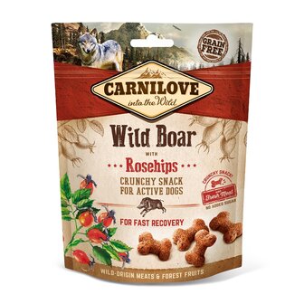 CARNILOVE DOG | Crunchy Snack Wild Zwijn met rozebottels | 200 gram