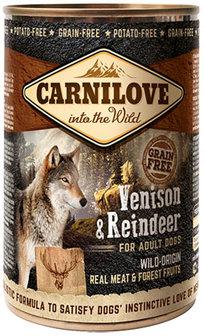 CARNILOVE DOG | Hert &amp; Rendier (adult) | 400 gram