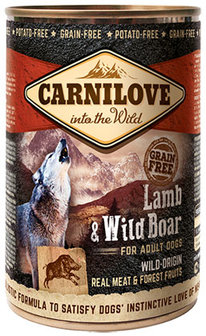 CARNILOVE DOG | Lam &amp; Wild Zwijn (adult) | 400 gram