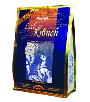 HENNE KRONCH | Zalmsnacks 85% ZALM - POCKET | HOND | 600 gr