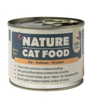 Nature Catfood | Kip, Kalkoen en Kruiden | 200 gram