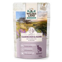 WILDES LAND | KAT | POUCH - CLASSIC - KONIJN en KIP met veenbessen | 100 gr