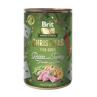 BRIT CARE | HOND Kerstdiner  KONIJN en KALKOEN | 400 gram