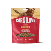 CARNILOVE DOG | Crunchy Snack Struisvogel met braambessen | 200 gram