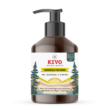 KIVO | Sardineolie Wildvang Echinacea & Kurkuma | 500 ml