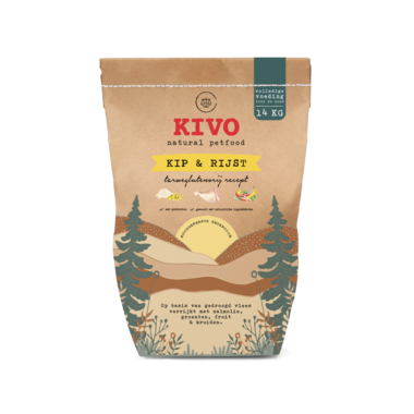 KIVO | KIP & Rijst - tarwe-glutenvrij | 14 kg