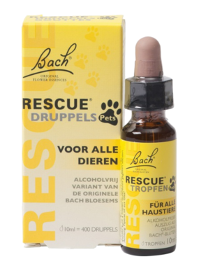 BACH RESCUE Remedy | Druppels PETS (zonder alcohol) | 10 ml