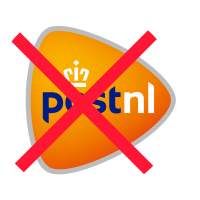 niet verzonden met Post NL